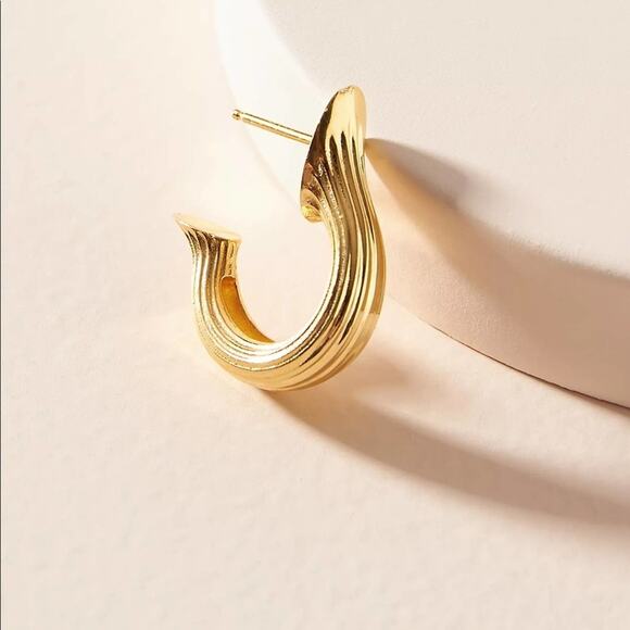 New Anthropologie x MM Druck Teja Hoop Earrings - Picture 11 of 13
